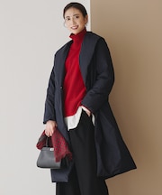 【撥水加工】ADS ダウン ショールカラーロングコート