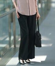 ダブルプレーンストレッチ ワイドパンツ