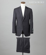 WEB&一部店舗限定【DORMEUIL/ドーメル】IMPERIALJADE/インペリアルジェイド 通年スーツ(グレー×格子)