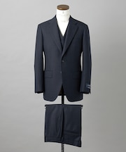 【ZEGNA/ゼニア】ISLANDFLEECE/アイランドフリース 3ピーススーツ(ネイビー)
