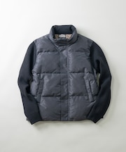 【ダウン80%使用】ニットスリーブ ダウンブルゾン