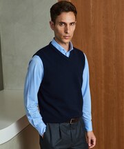 毎日着たいカシミヤ混【洗える/WEB限定】カシミヤブレンド ニットベスト