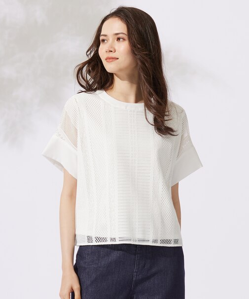 【洗える】レースエッジ Tシャツ&タンクトップセット トップス