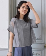 【洗える】レースエッジ Tシャツ&タンクトップセット トップス