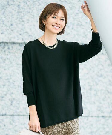 【15色展開・定番人気・ロングシーズン・WEB限定カラーあり】レーヨンストレッチ ニットT