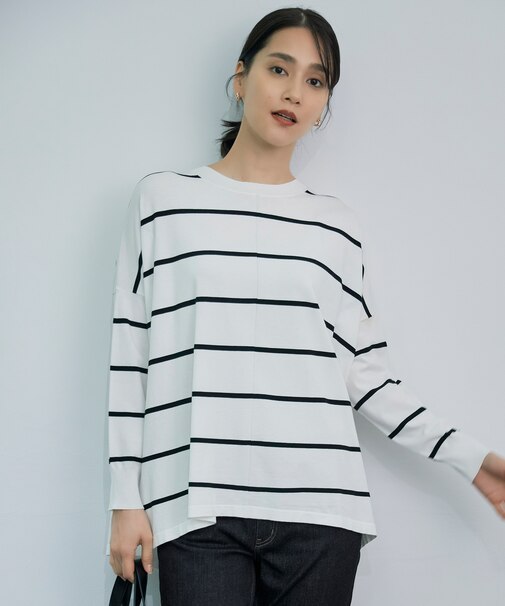【15色展開・定番人気・ロングシーズン・WEB限定カラーあり】レーヨンストレッチ ニットT