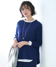 【15色展開・定番人気・ロングシーズン・WEB限定カラーあり】レーヨンストレッチ ニットT