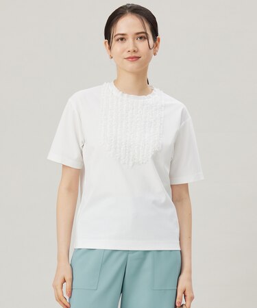 【接触冷感・UVカット・洗える】ベビーフリル Tシャツ