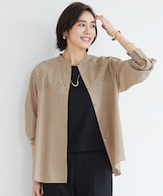 【洗える】エンブロイダリーブロードシャツ ブラウス