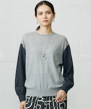 【カタログ掲載】ファインウールカシミヤクルーネック ニット