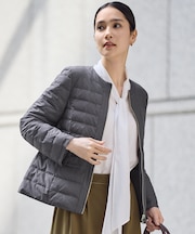 【カタログ掲載・昨年大好評・新色追加】ライトダウンリバーシブルノーカラー ジャケット