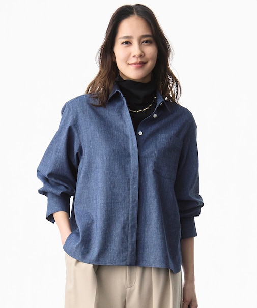 【SHIHOさん着用・昨年人気・着まわし力抜群】シアーツイストインナー トップス