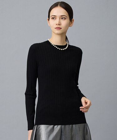レーヨンストレッチリブインナー ニット
