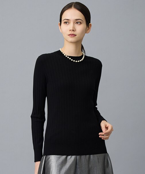 レーヨンストレッチリブインナー ニット
