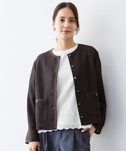 【カタログ掲載・オンオフ対応・着まわし力抜群】ライトカラミノーカラー ジャケット