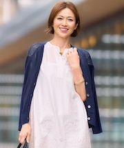 ファインリネンナイロン カーディガン