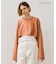 【BEIGE、ecru/WEB限定・洗える】JERSEY STITCH / コットンクロップドトップス