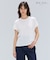 【BEIGE、ecru/WEB限定・洗える】FINE DRY TOUCH / ねじりデザインコットンクルーネックTシャツ