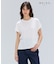 【BEIGE、ecru/WEB限定・洗える】FINE DRY TOUCH / ねじりデザインコットンクルーネックTシャツ