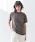【洗える】VERONICA / カラーステッチ半袖クルーネックＴシャツ