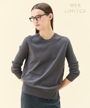 【ロングセラー】WILLOW / ストレッチクルーネックリブニット