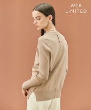 【ロングセラー】WILLOW / ストレッチクルーネックリブニット