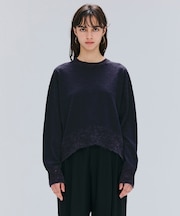 【洗える】LA MONNAIE / モヘアMIXクルーネックニット