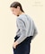 【WEB限定・洗える】DEMING / バイカラーウールクルーネックニット