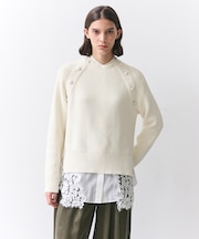 【GISELe掲載】HELIODOR / スポンディッシュマリンボタンニット