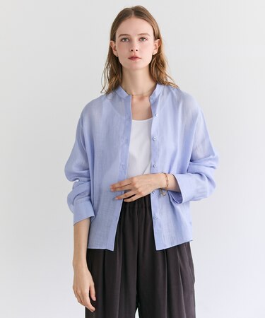 HALITE / リネンシアー オーバーサイズシャツ
