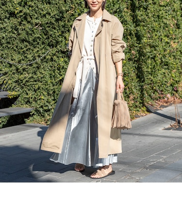 ウォッシャブルLIGHT TRENCH COAT