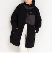 【WEB&一部店舗限定色アイテム】【TAION/タイオン】ボア×ダウンフードロング(リバーシブル)