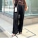 【一部WEB限定サイズ】ウォッシャブルロビンソンツイルデザインパンツ
