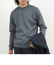 《ビジカジ対応》シルケットスムース クルーネック ドレスロンT 26AW