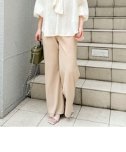【NOLLEY’S mgr.松葉別注・一部WEB限定色】《セットアップ》ツイルバイヤス洗練美脚パンツ