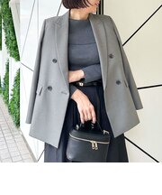 【CLASSY.お仕事名品大賞 『ジャケット賞』受賞!】《セットアップ対応》ウォッシャブルドライシャークサイドスリットジャケット