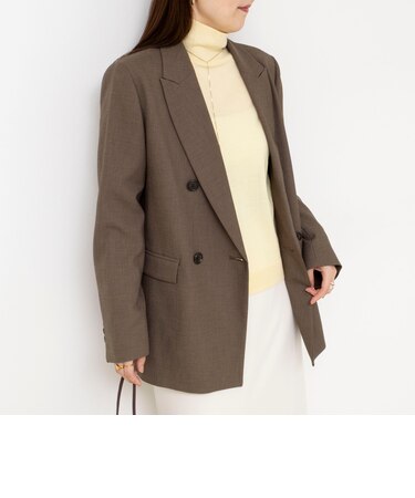 【CLASSY.お仕事名品大賞 『ジャケット賞』受賞!】《セットアップ対応》ウォッシャブルドライシャークサイドスリットジャケット