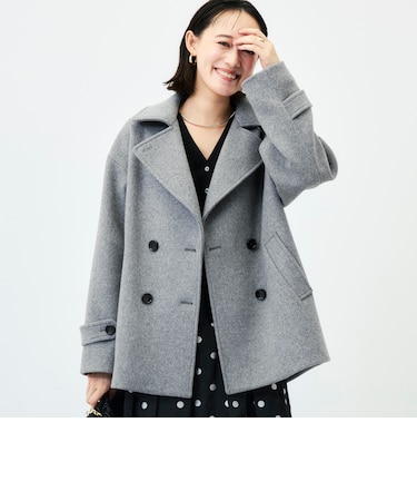 【一部WEB限カラー】ウールカシミヤダブルブレストコート