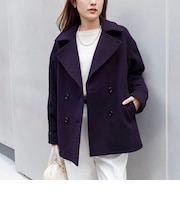 【一部WEB限カラー】ウールカシミヤダブルブレストコート