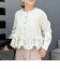 【WEB限定】ウォッシャブル2WAYチェックペプラムフリルブラウス