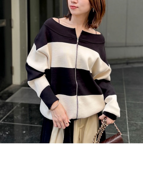 【WEB限定】ウォッシャブルダブルジップ2WAYニット