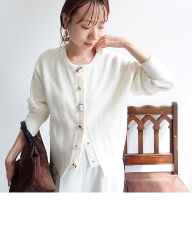 【TORRAZZO DONNA】【林(mayumi_nol)別注】ビジューカーディガン