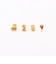 【GIRLS CREW/ガールズクルー】Lunch Is On Us Stud Set-P