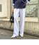 《防シワ》ウォッシャブルウールライクセミワイドパンツ
