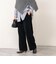 【WEB限定】ウォッシャブルパイルストレートイージーパンツ