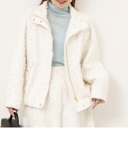 【WEB&一部店舗限定アイテム】ウォッシャブルカットジャガードブルゾン