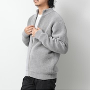 接結モールスタンドジップカーディガン 26AW