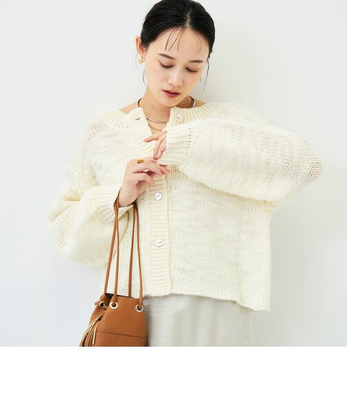 《手洗い可能》スラブヤーンハンド風2WAYプルオーバー