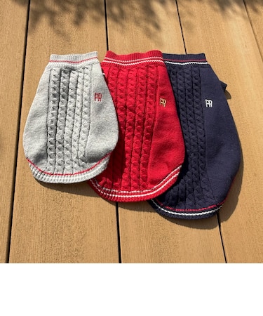 【FR PETS】FRチルデンケーブル柄ベスト