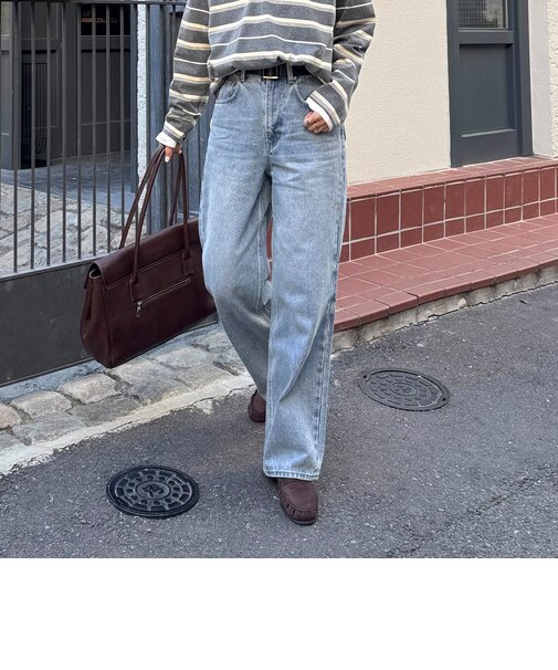【待望の新色&サイズ展開追加/@sora_522m企画】BASIC STRAIGHT DENIM
